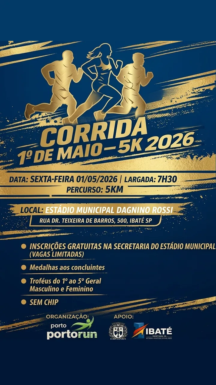 Corrida 1º de Maio 5k 2026